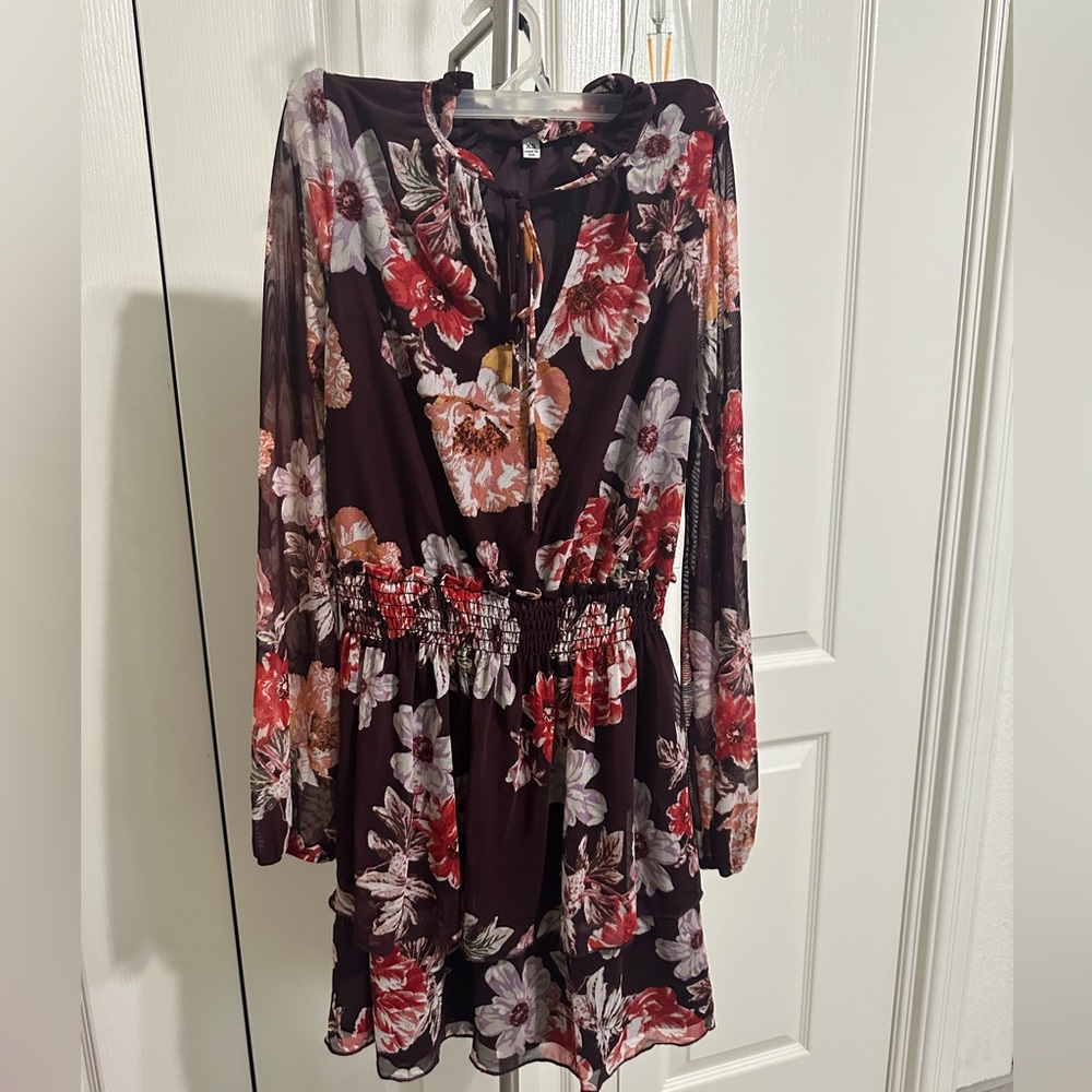 Dillard’s floral long sleeve dress